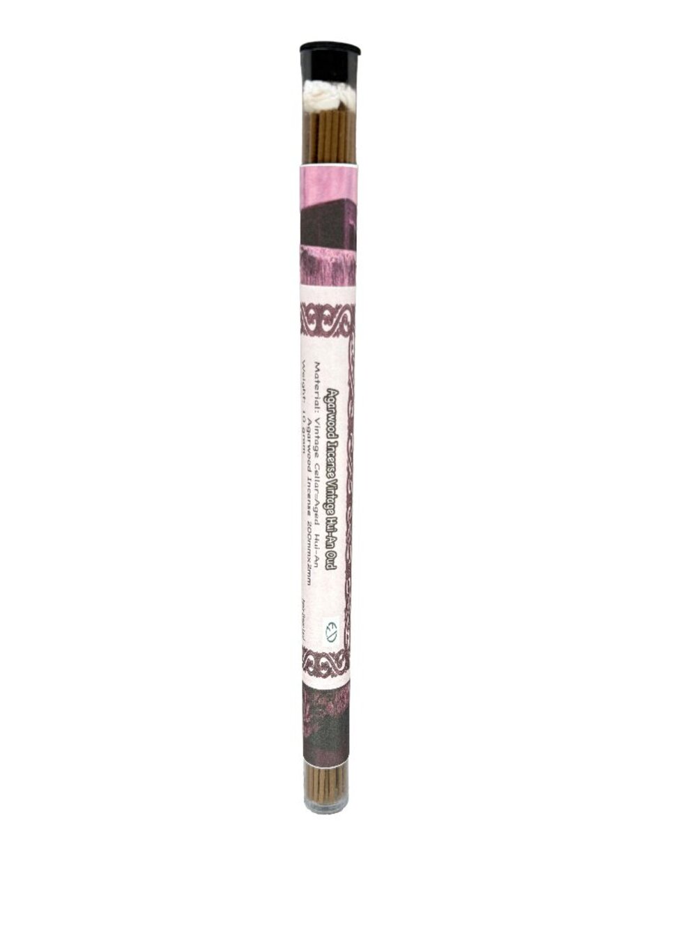 Vintage Hui-An Agarwood Incense Sticks 10g Cellar Aged Natural Oud Thick 8.27"